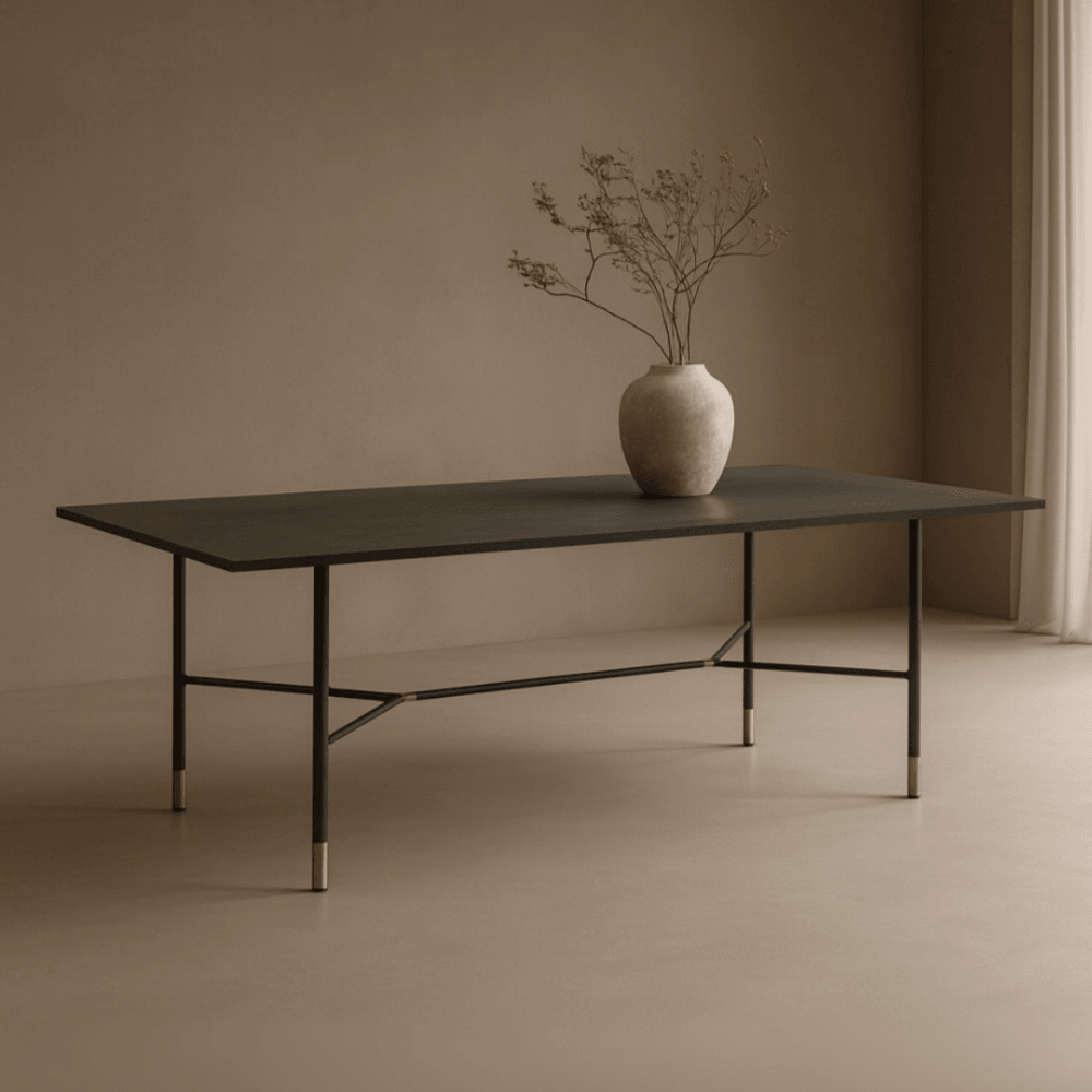 Bofo Black Oak Dining Table by Tommy Franks