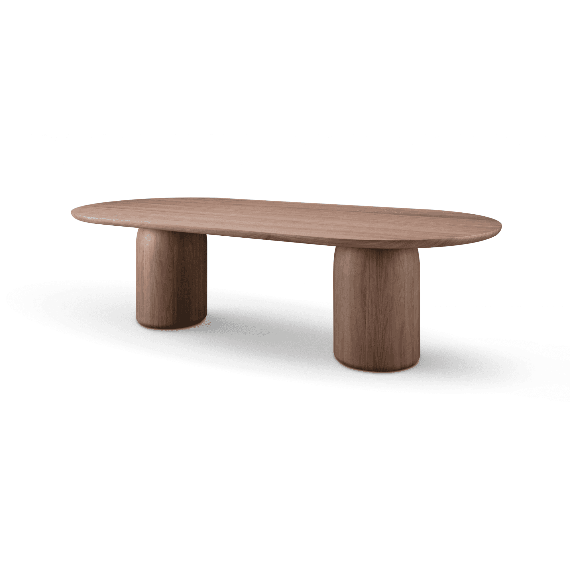Basilca Walnut Wood Dining Table by Tommy Franks