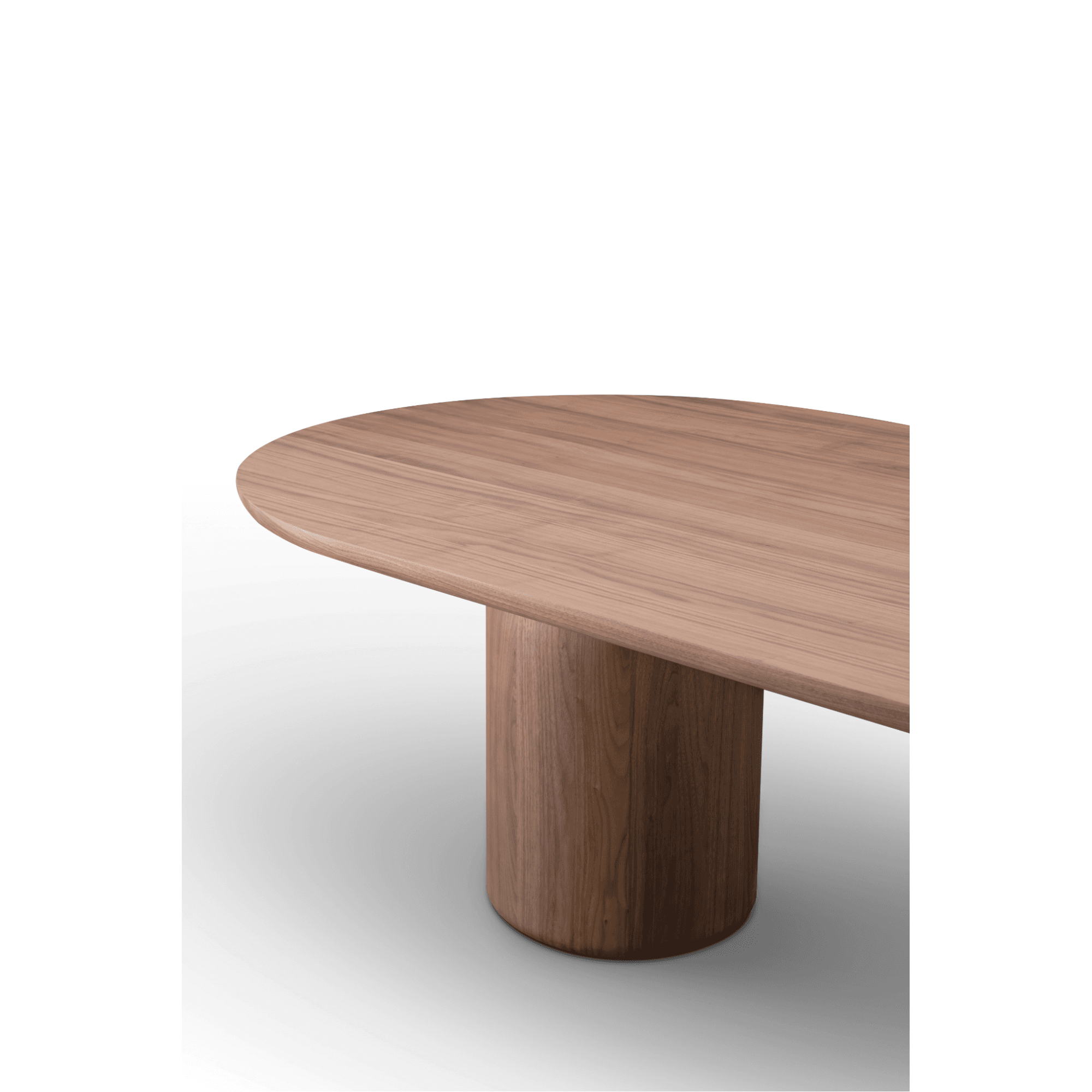 Basilca Walnut Wood Dining Table by Tommy Franks