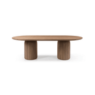 Basilca Walnut Wood Dining Table by Tommy Franks