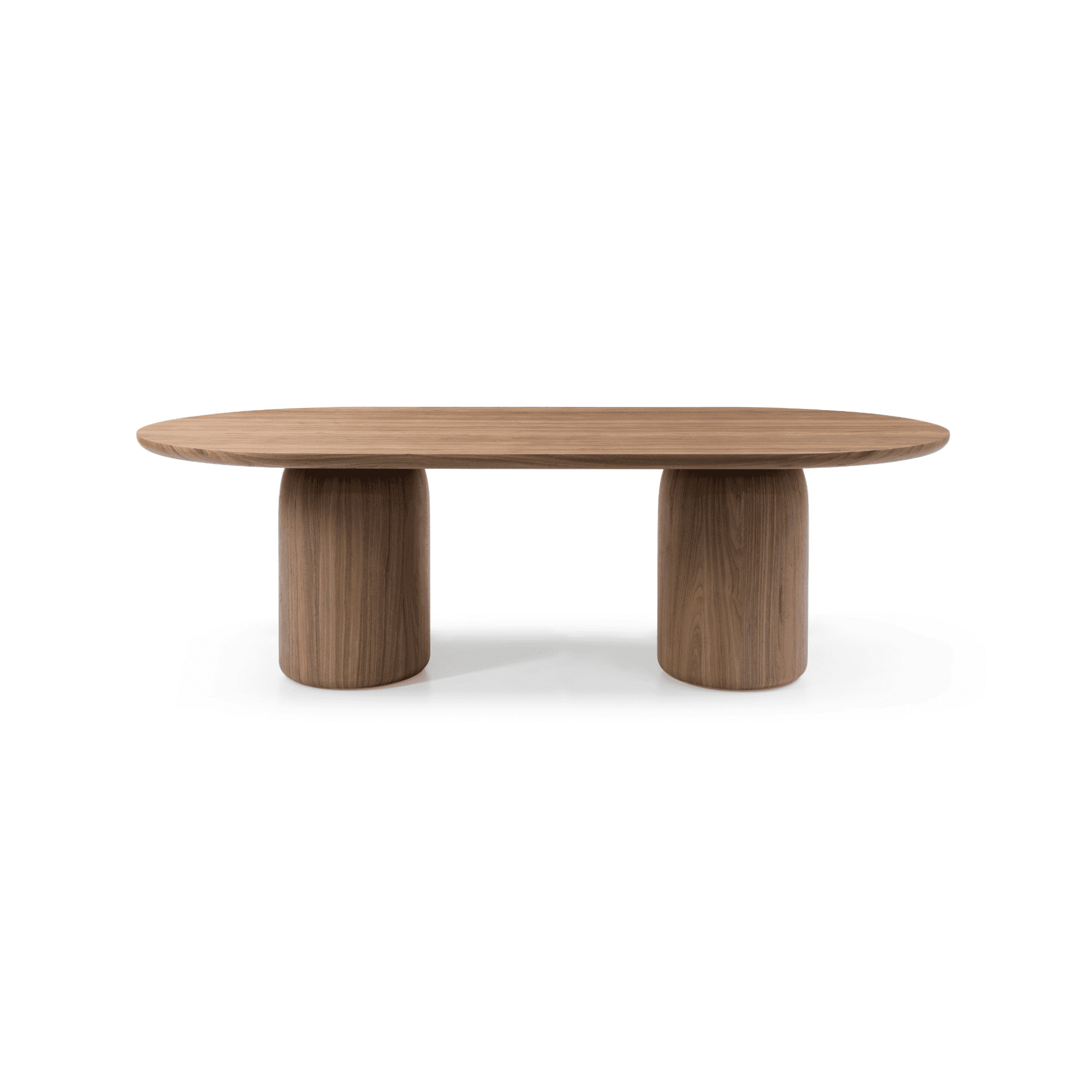 Basilca Walnut Wood Dining Table by Tommy Franks