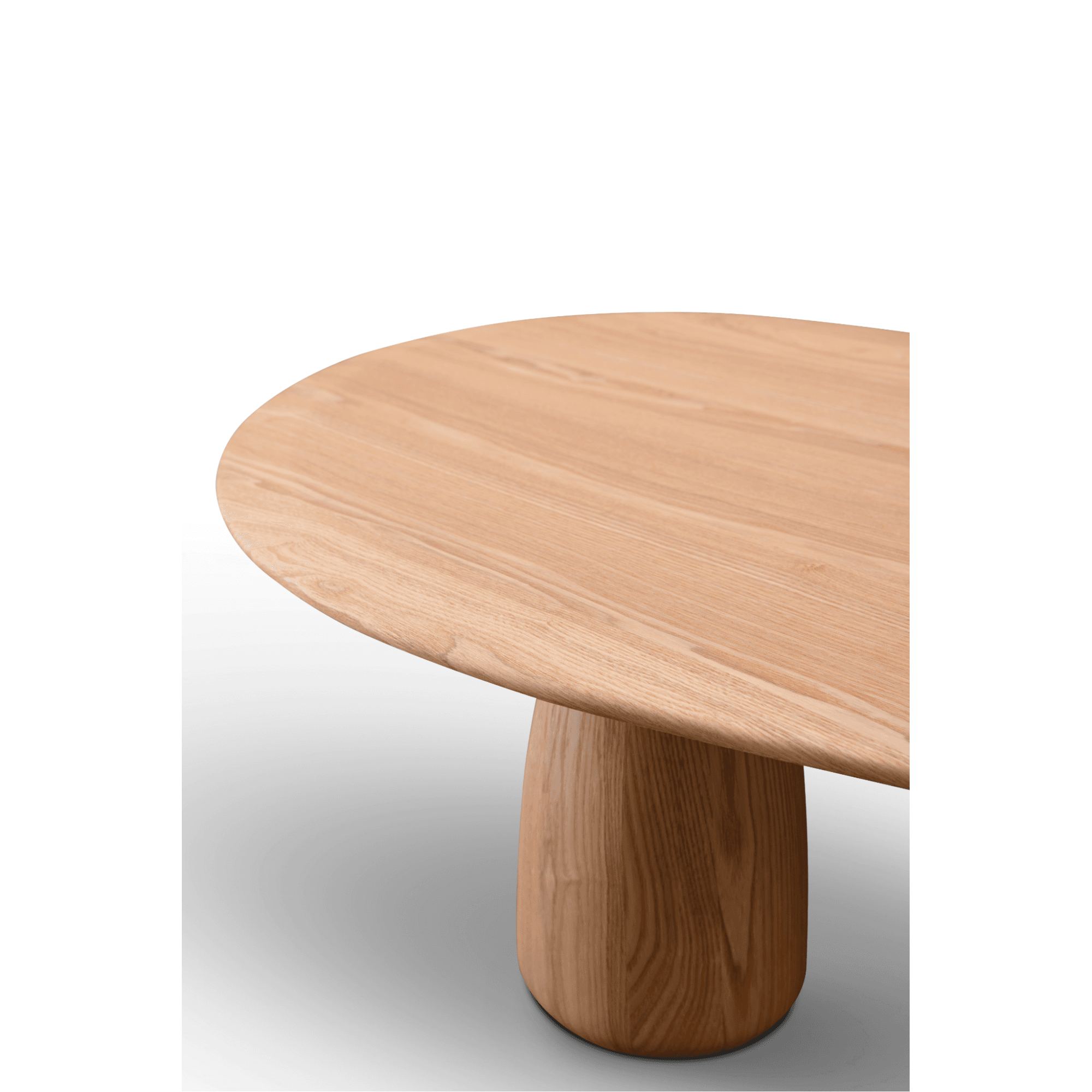 Basilca Ash Oak Wood Coffee Table by Tommy Franks