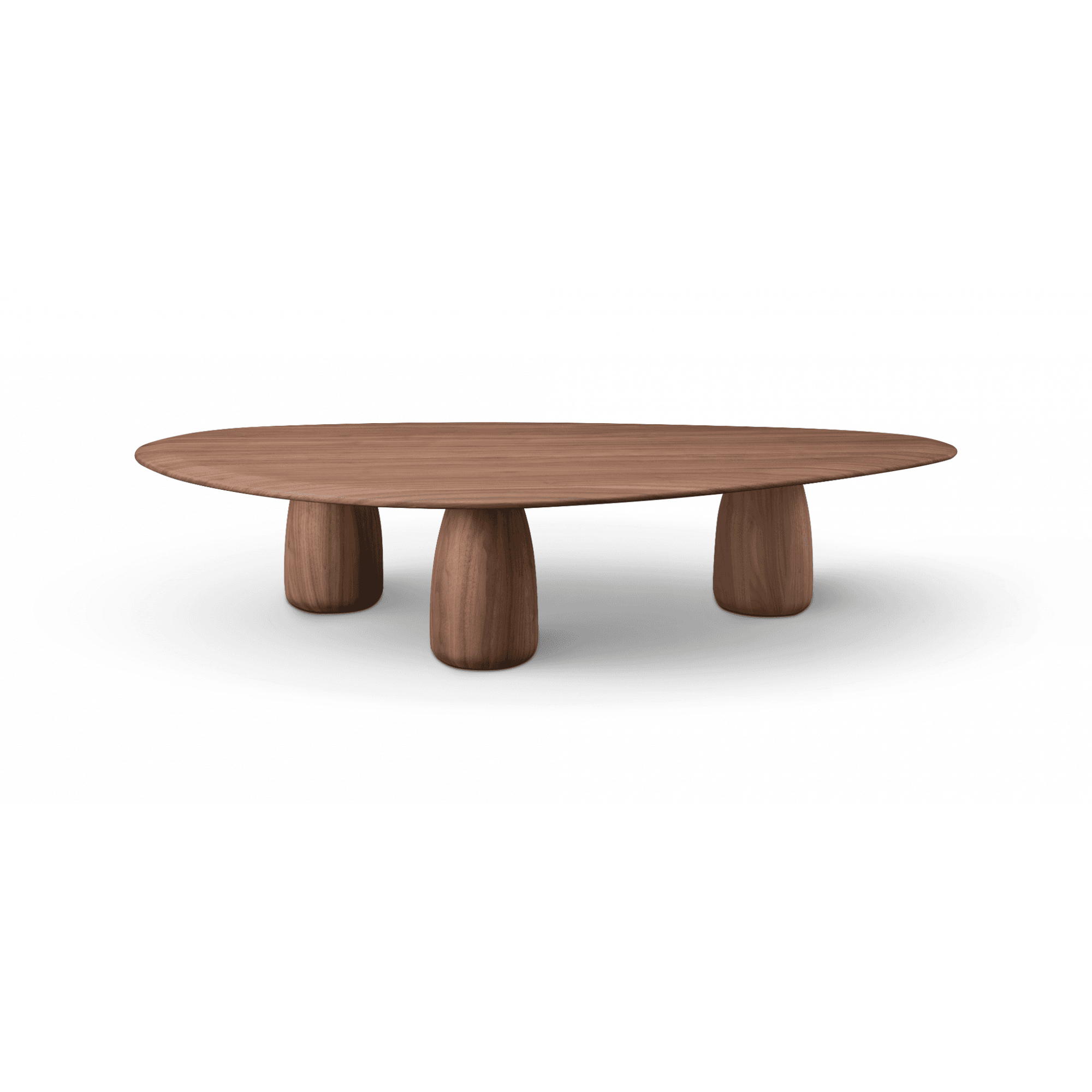 Basilca Walnut Wood Coffee Table by Tommy Franks