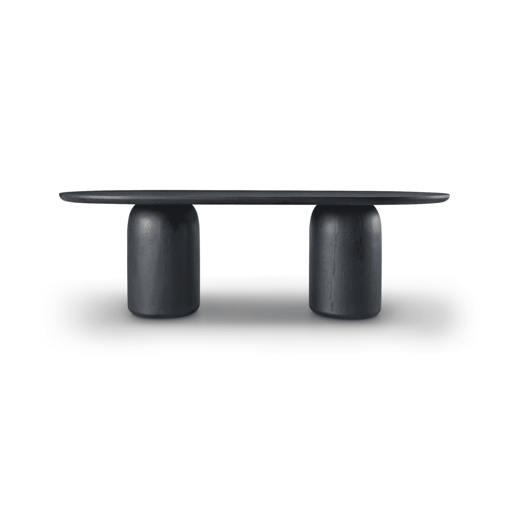 Basilca Matte Black 240cm Wood Dining Table by Tommy Franks