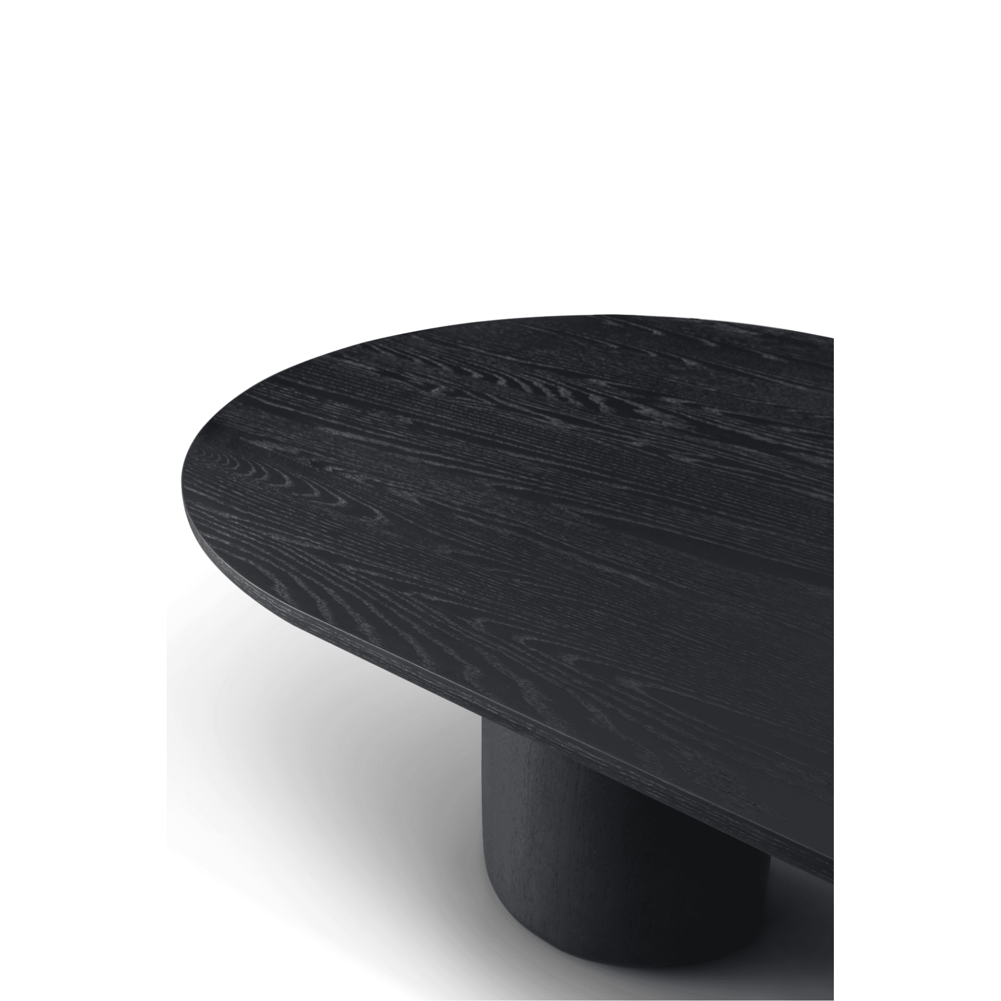 Basilca Matte Black 240cm Wood Dining Table by Tommy Franks