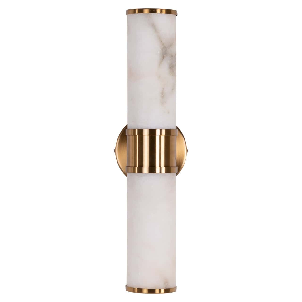 Charlize Gold Wall Light with Faux Marble Shade by Richmond Interiors