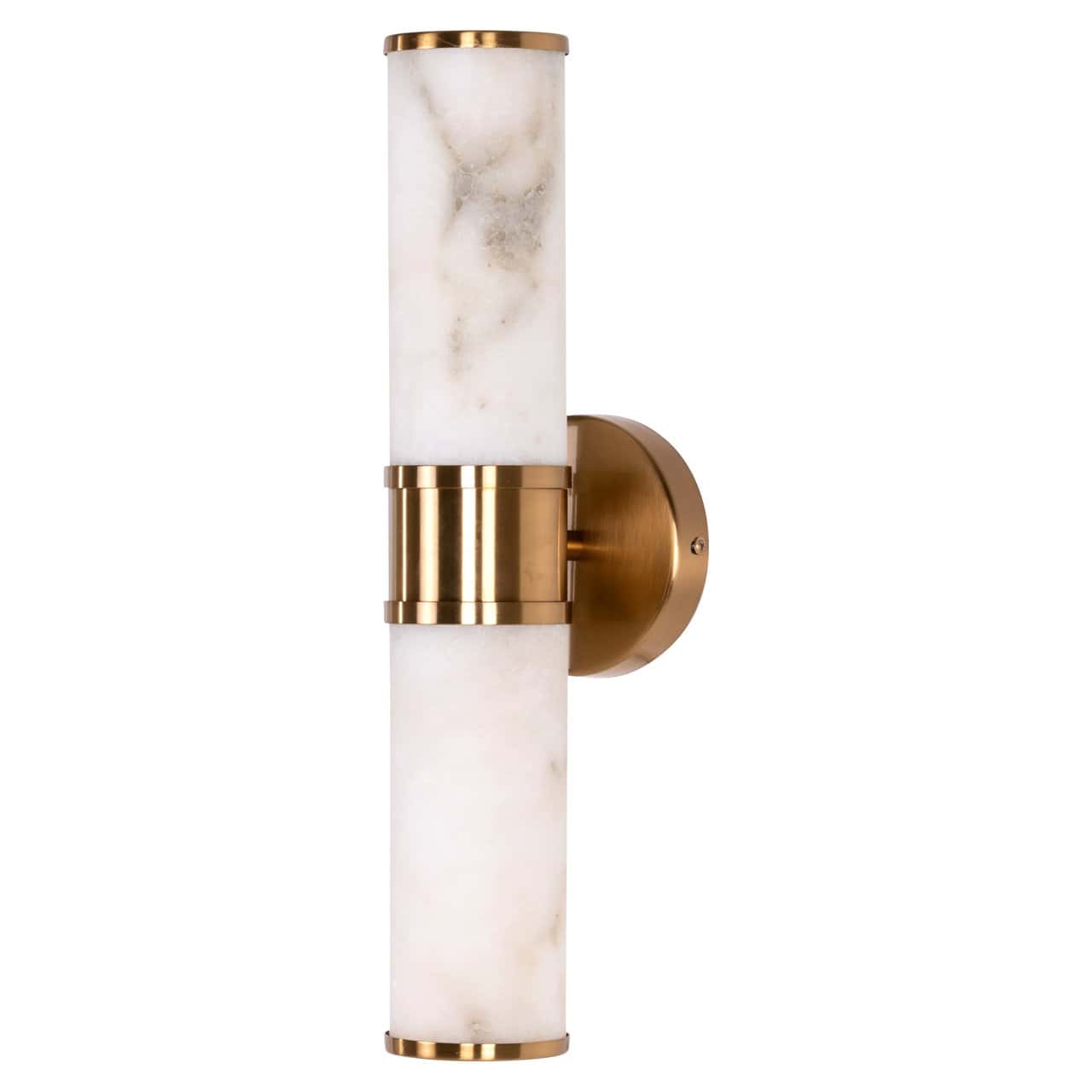 Charlize Gold Wall Light with Faux Marble Shade by Richmond Interiors