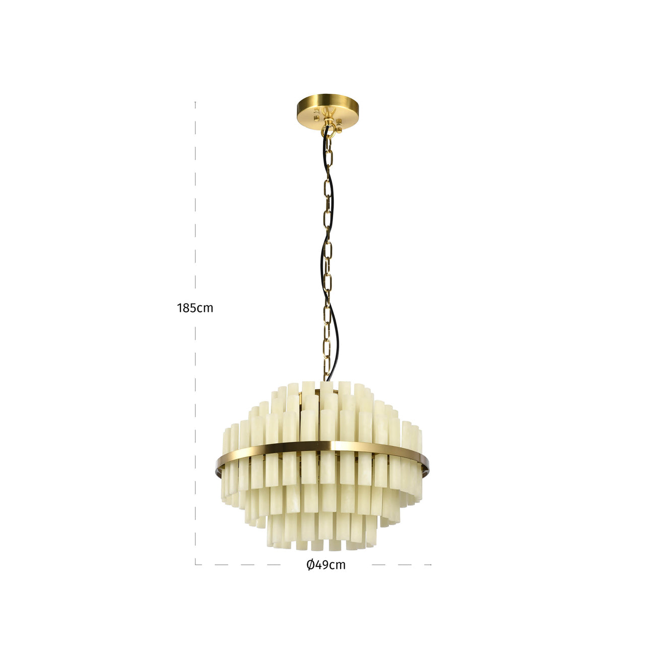 Zerine White Pendant Light by Richmond Interiors