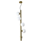 Elorie Antique Brass & Opal Globes Pendant Light by Richmond Interiors