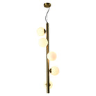 Elorie Antique Brass & Opal Globes Pendant Light by Richmond Interiors