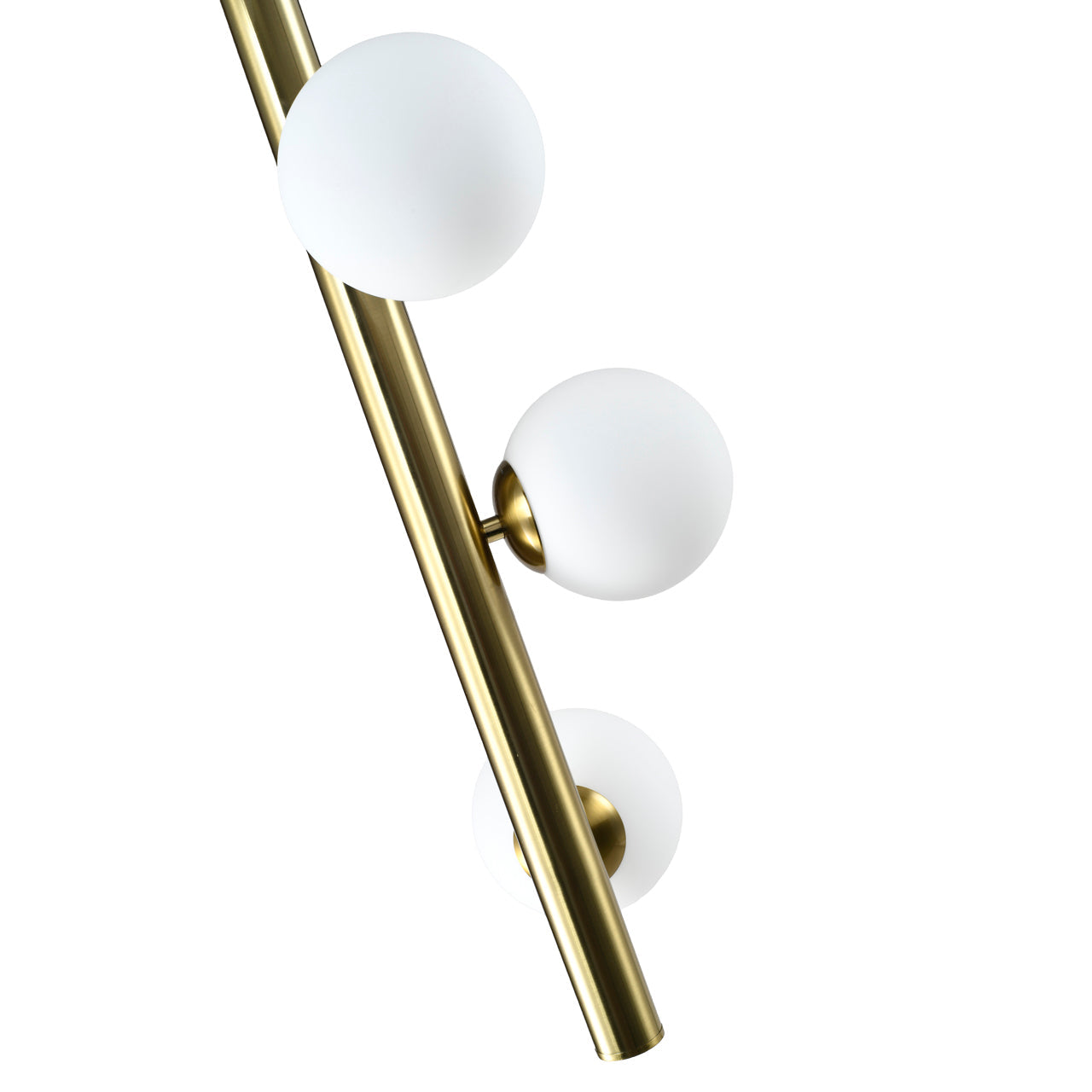 Elorie Antique Brass & Opal Globes Pendant Light by Richmond Interiors