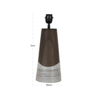 Peyton Smoked Charcoal Table Lamp (Base Only) by Richmond Interiors