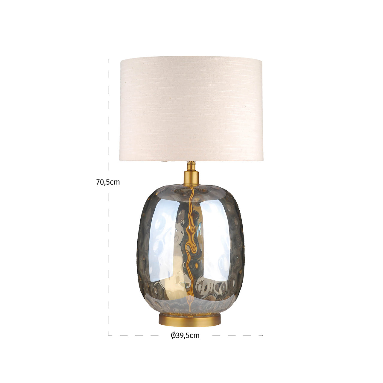 Ember Amber Glass Table Lamp by Richmond Interiors