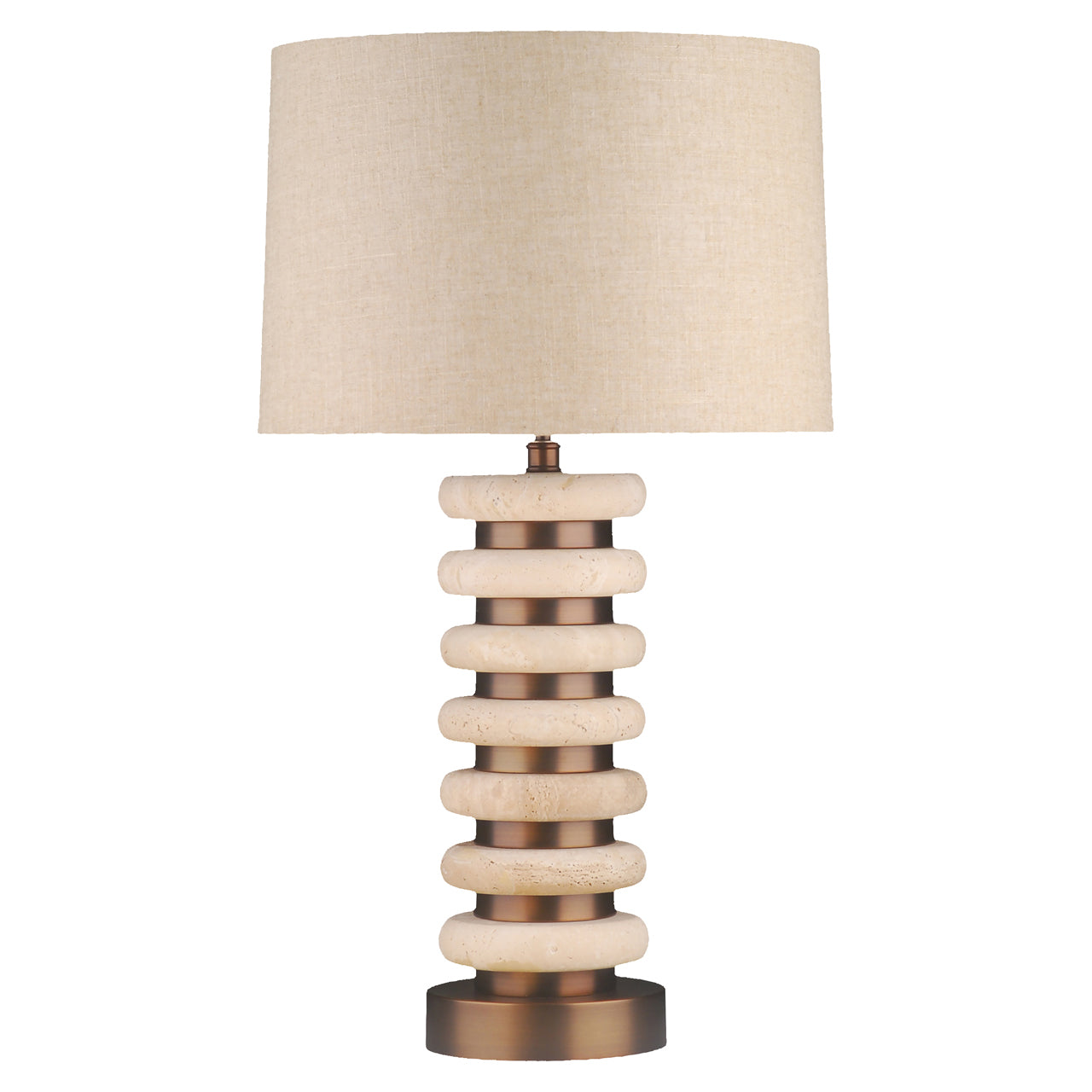 Blair Natural Travertine Table Lamp by Richmond Interiors