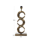 Amina Antique Brass Table Lamp (Base Only) by Richmond Interiors