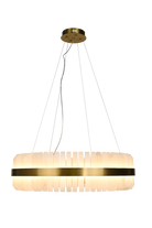 Salerno Gold & Alabaster Pendant 80cm by Luxe Collection