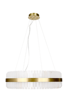 Salerno Gold & Alabaster Pendant 65cm by Luxe Collection