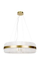 Salerno Gold & Alabaster Pendant 65cm by Luxe Collection