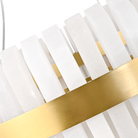Salerno Gold & Alabaster Pendant 65cm by Luxe Collection