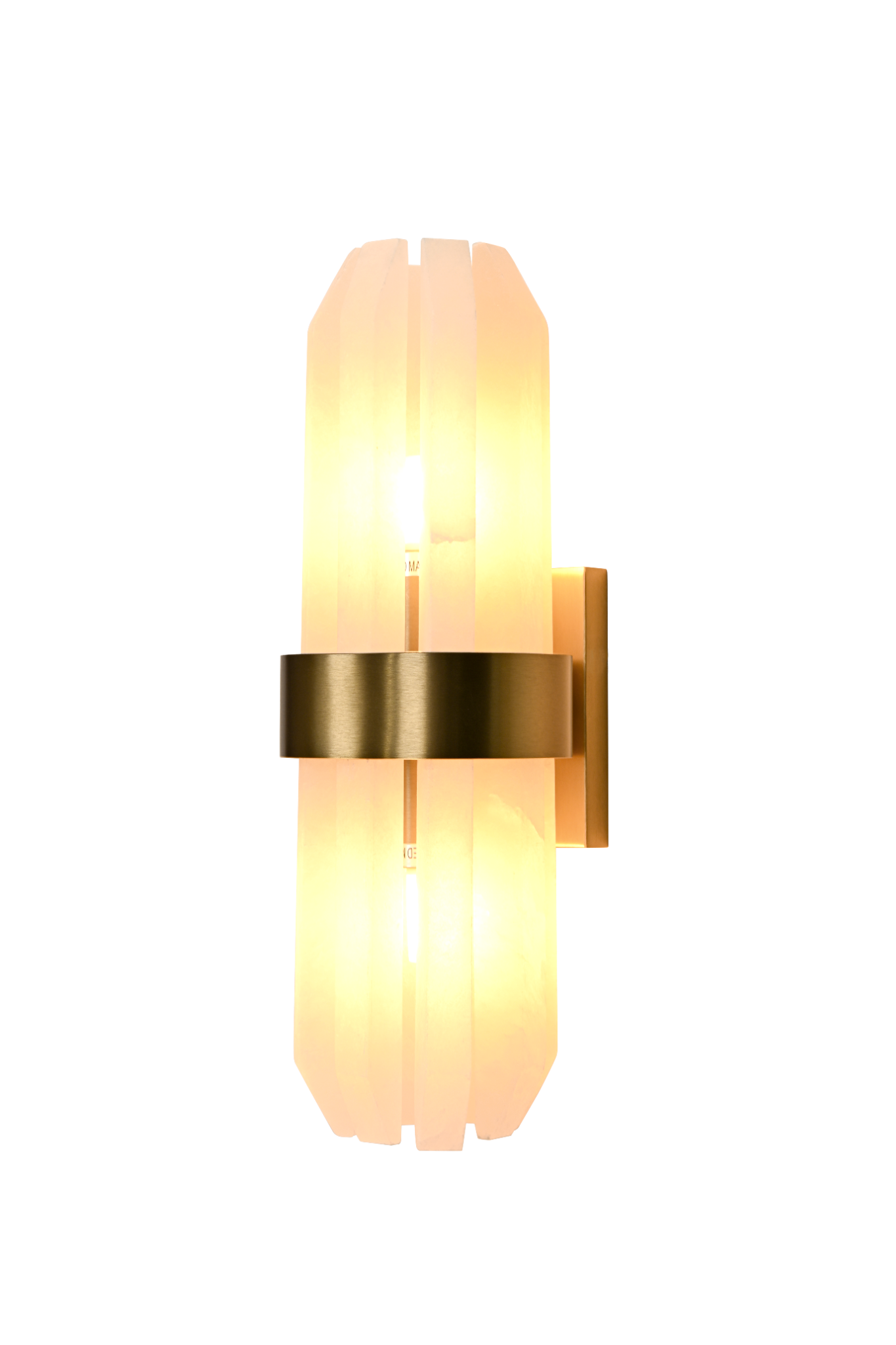 Salerno Gold & Alabaster Wall Light by Luxe Collection