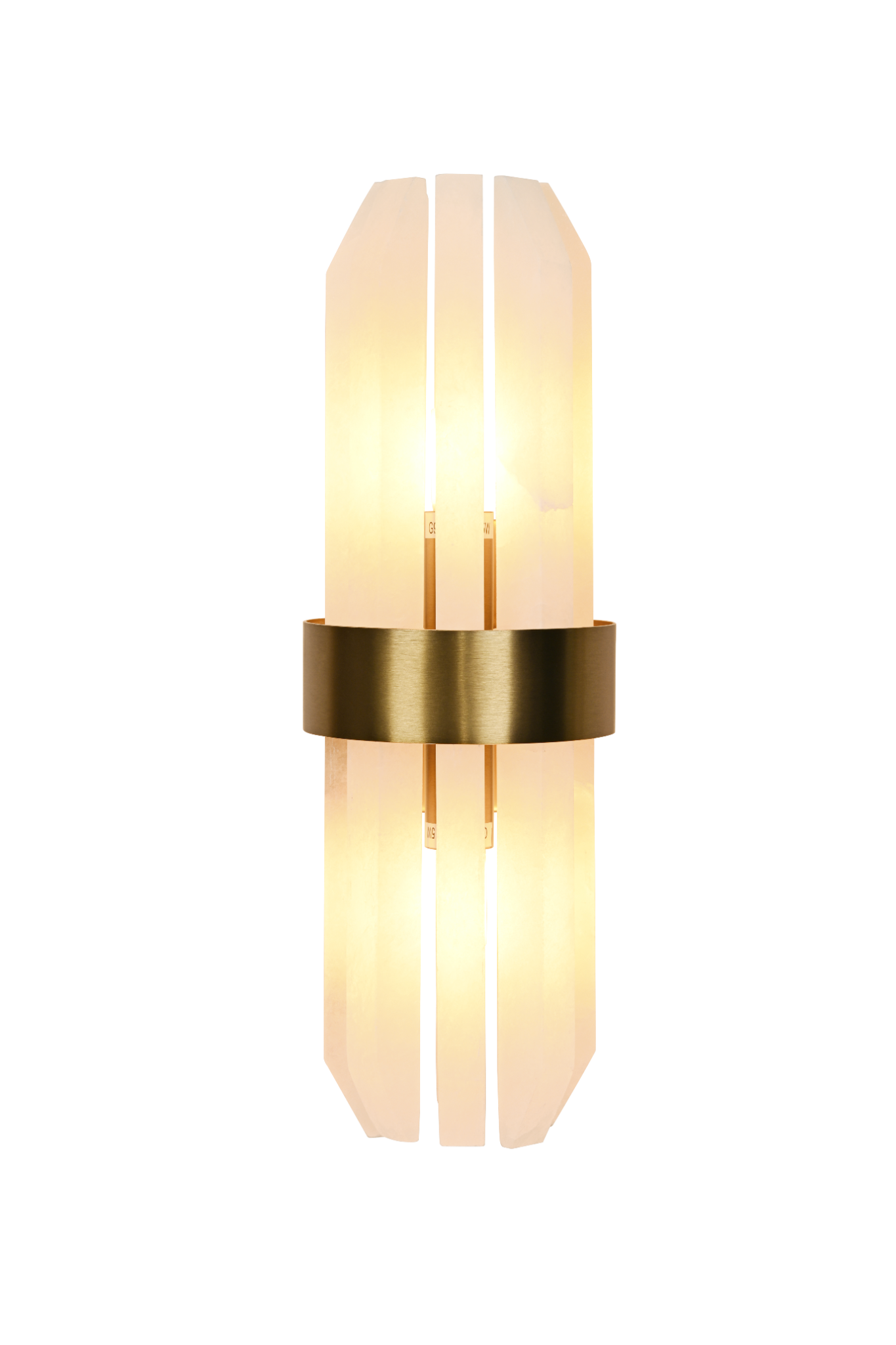 Salerno Gold & Alabaster Wall Light by Luxe Collection