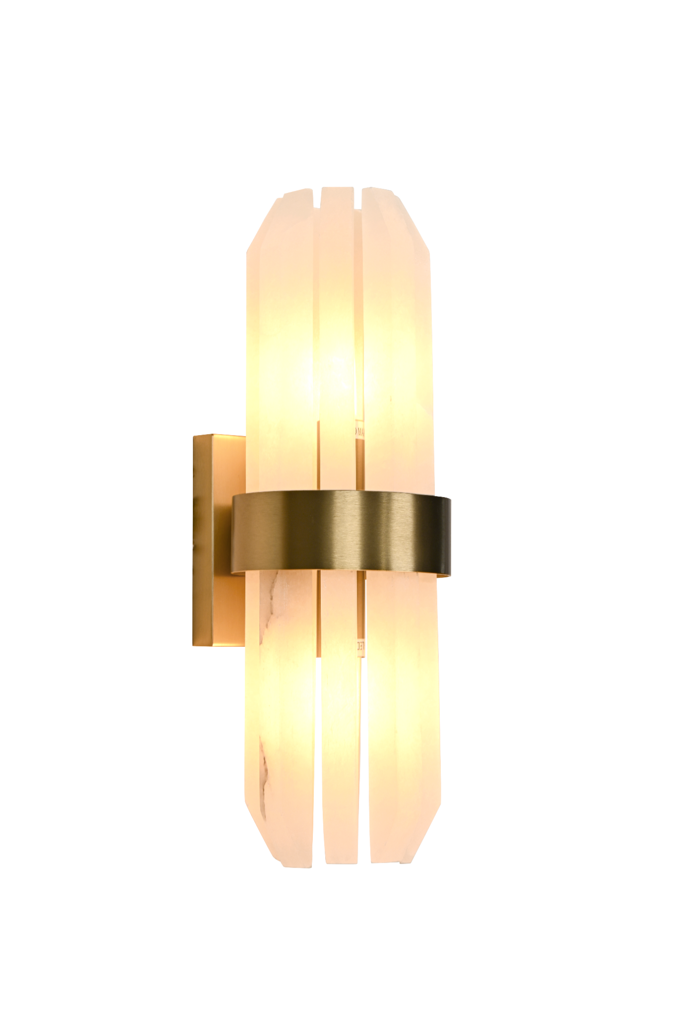 Salerno Gold & Alabaster Wall Light by Luxe Collection