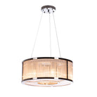Aston Polished Nickel Glass Pendant Light - 50cm by RV Astley