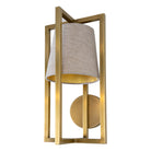 Hurricane Brushed Gold & Shade Wall Light by RV Astley