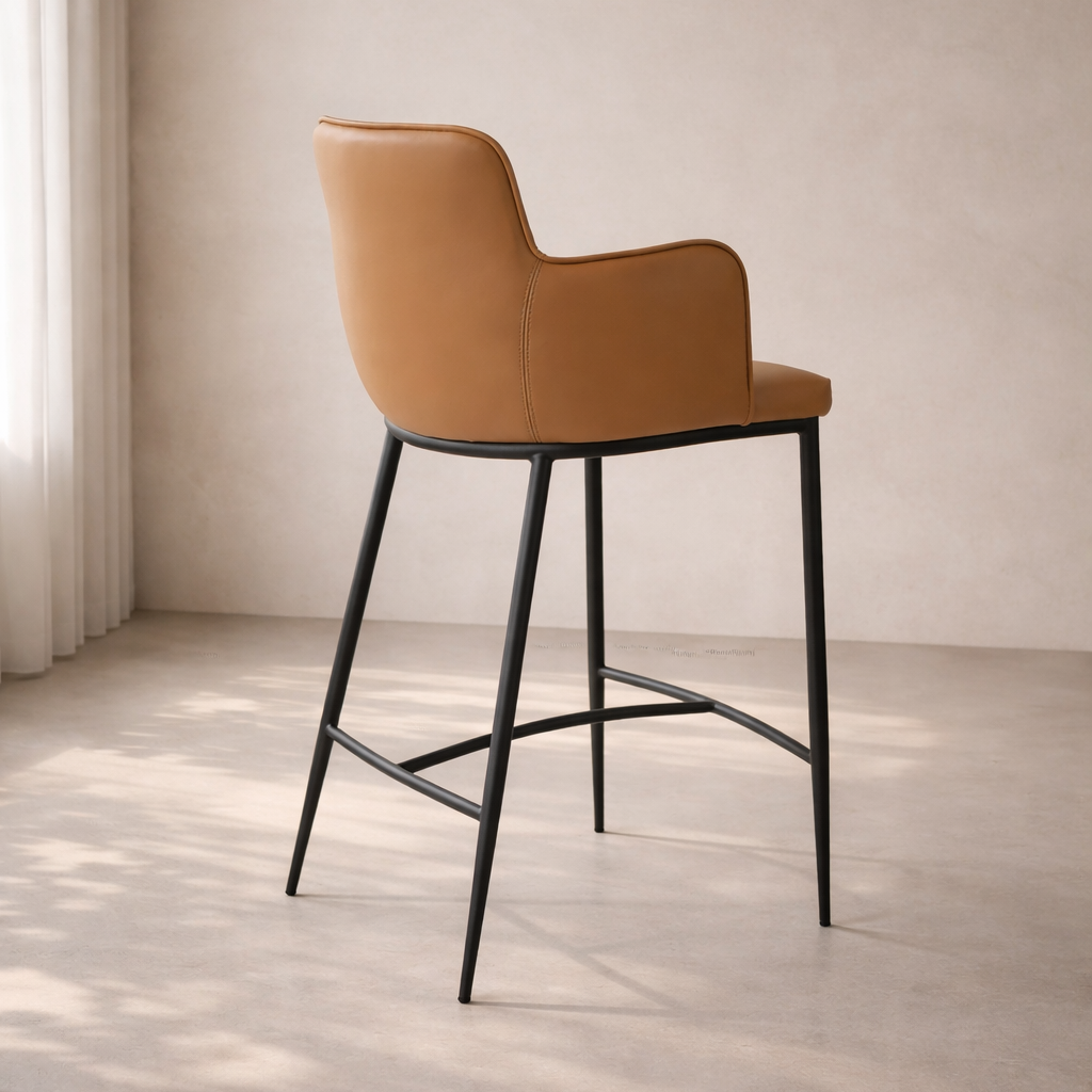 Kim Tan Counter Stool by Tommy Franks