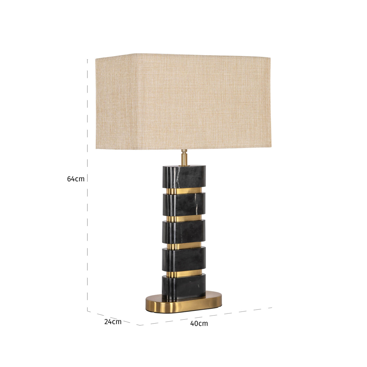Table lamp Levina black/gold by Richmond Interiors