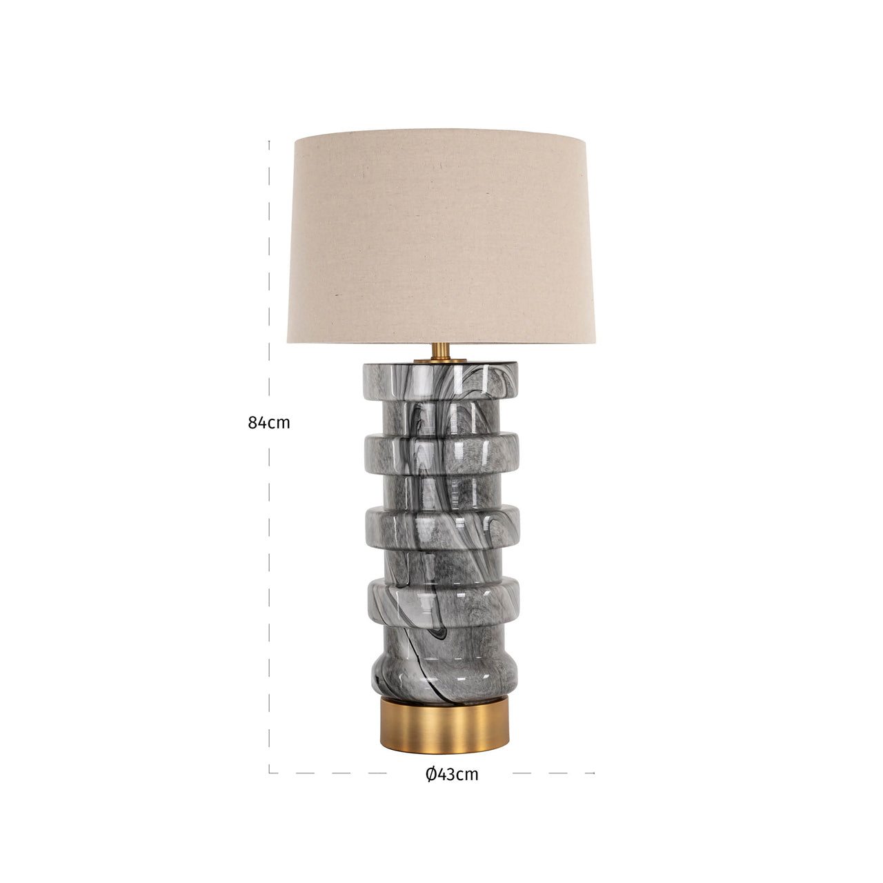 Table lamp Jaylee black/white by Richmond Interiors
