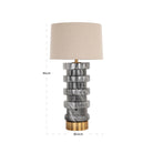 Table lamp Jaylee black/white by Richmond Interiors