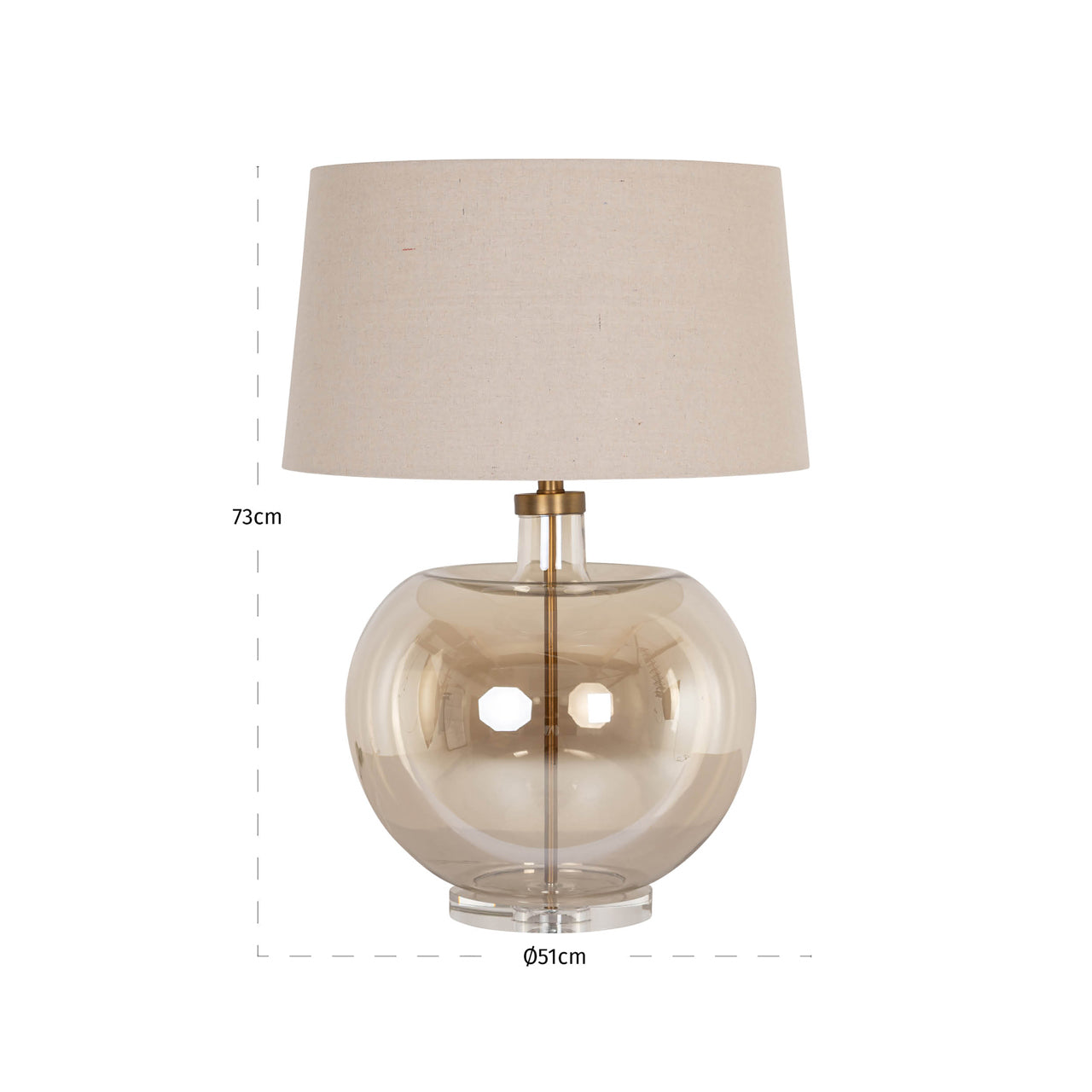 Table lamp Jazzy amber by Richmond Interiors