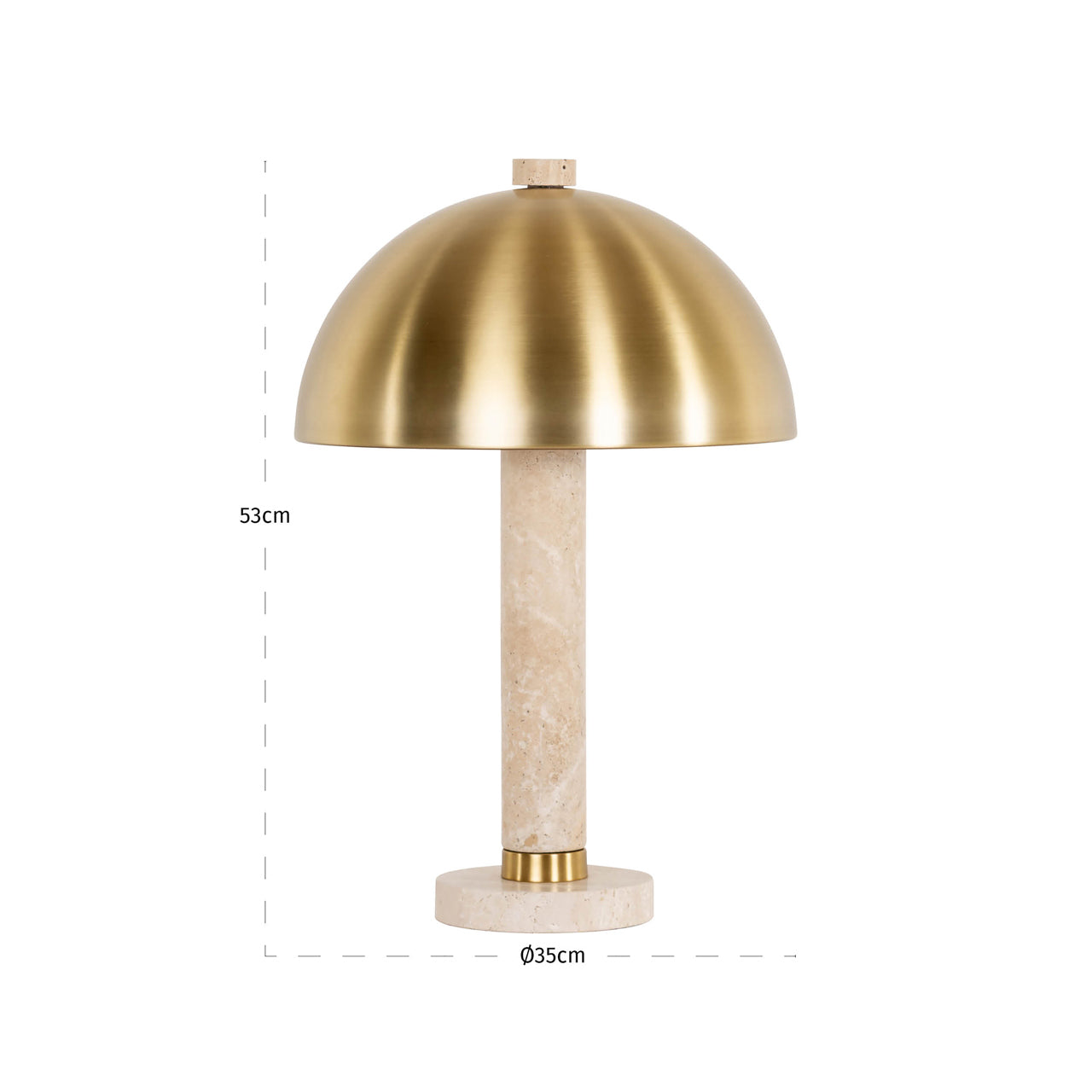 Table lamp Jara brushed gold by Richmond Interiors