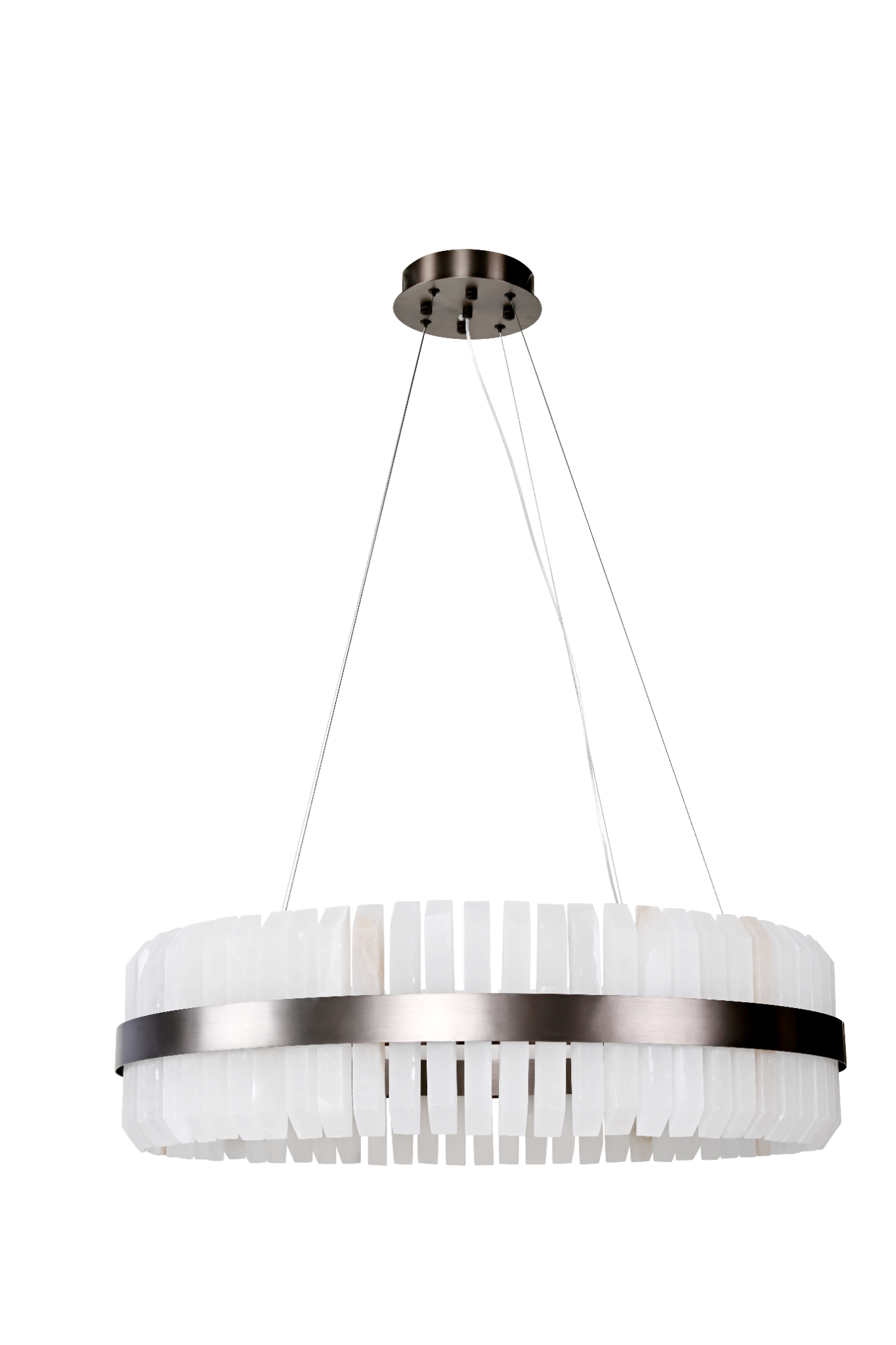 Lunara Bronze & Alabaster Pendant 80cm by Decorum Collection