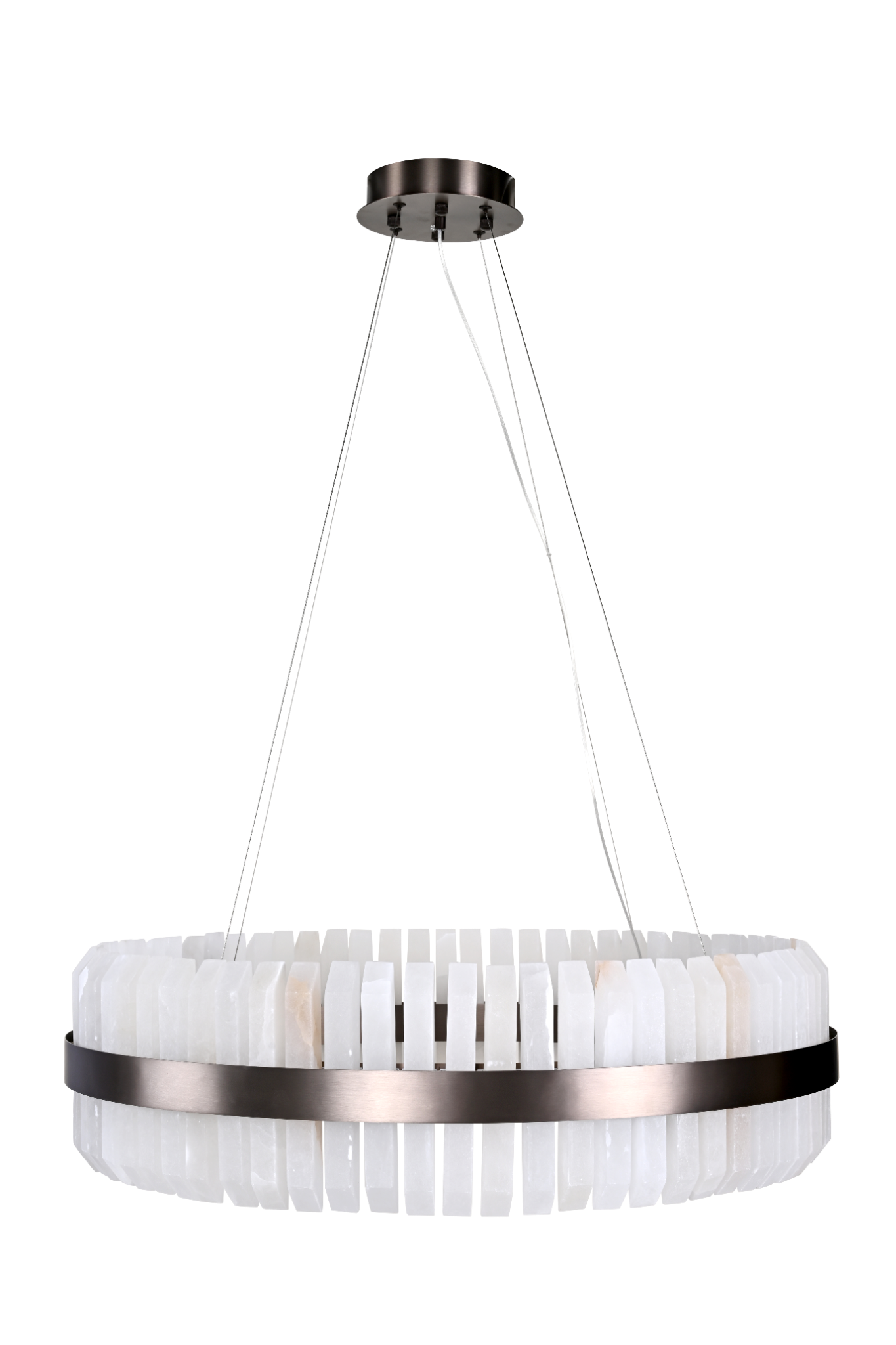 Lunara Bronze & Alabaster Pendant 80cm by Decorum Collection