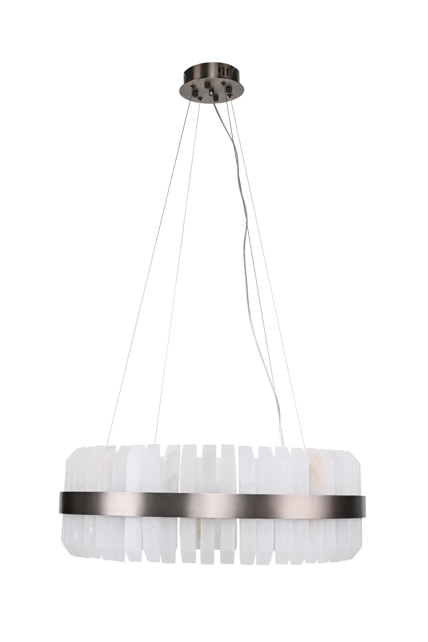Lunara Bronze & Alabaster Pendant 65cm by Decorum Collection