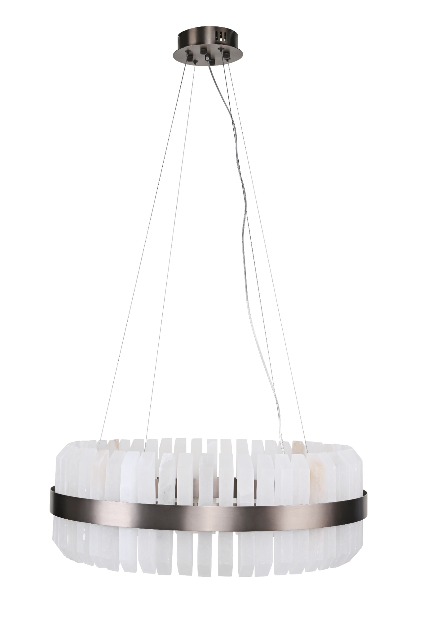 Lunara Bronze & Alabaster Pendant 65cm by Decorum Collection