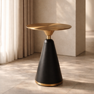 Osimo Gold & Black Side Table by Tommy Franks