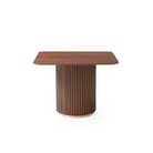 Lantine Walnut & Brass Side Table by Tommy Franks