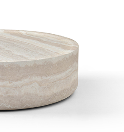 Ciladro Medium Faux Travertine Coffee Table by Tommy Franks