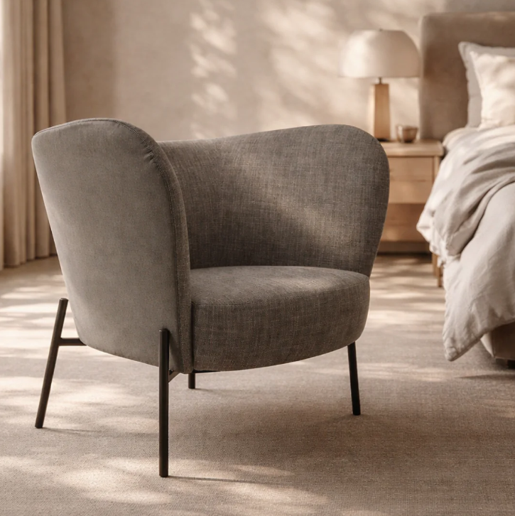 Smania Stone/Olive Lounge Chair by Tommy Franks