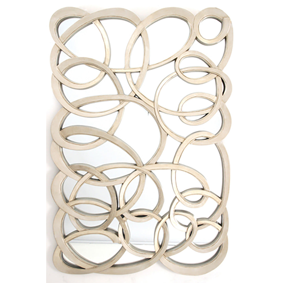 Swirl Silver Front Mirror by RV Astley