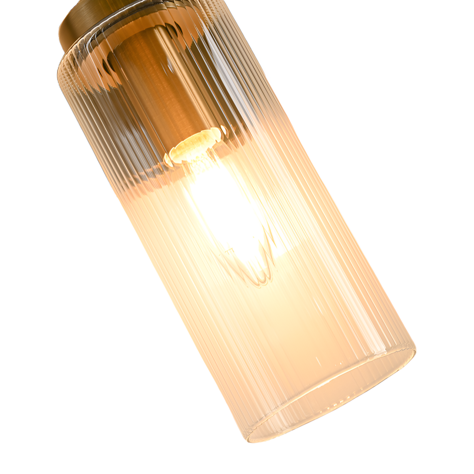 Revere Wall Light in Gold with Clear Glass Light Shade by Luxe Collection