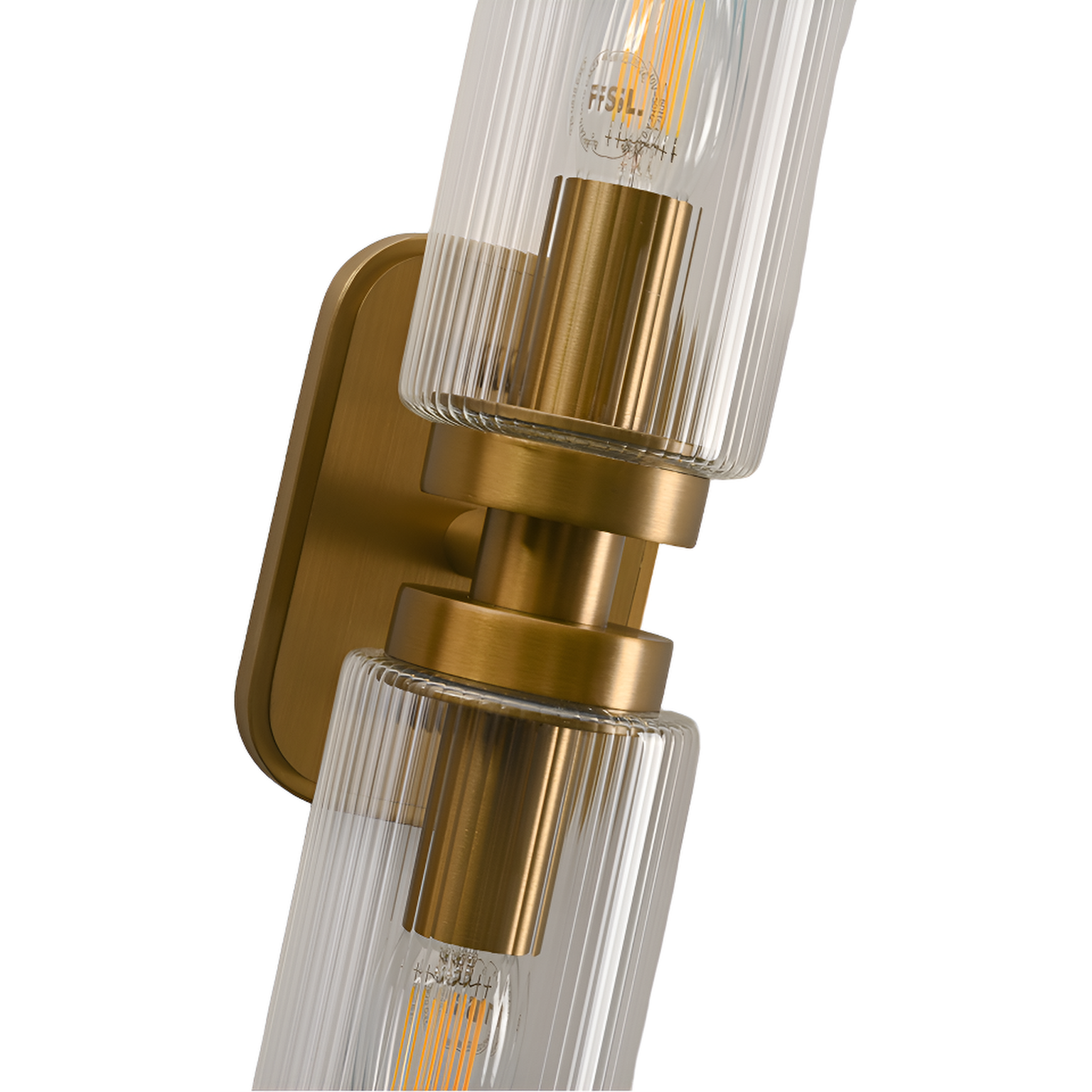 Revere Wall Light in Gold with Clear Glass Light Shade by Luxe Collection
