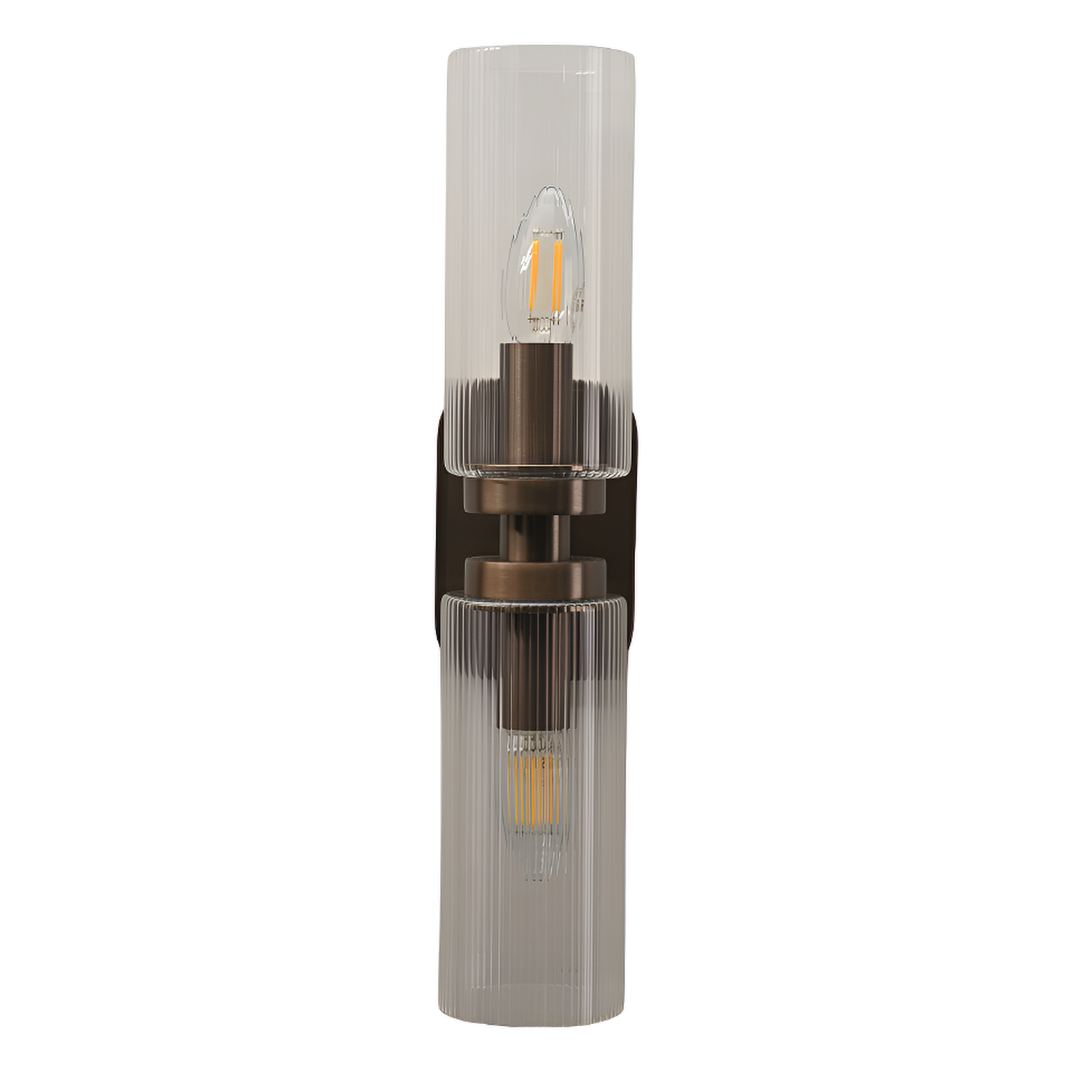 Revere Bronze & Clear Glass Wall Light by Luxe Collection