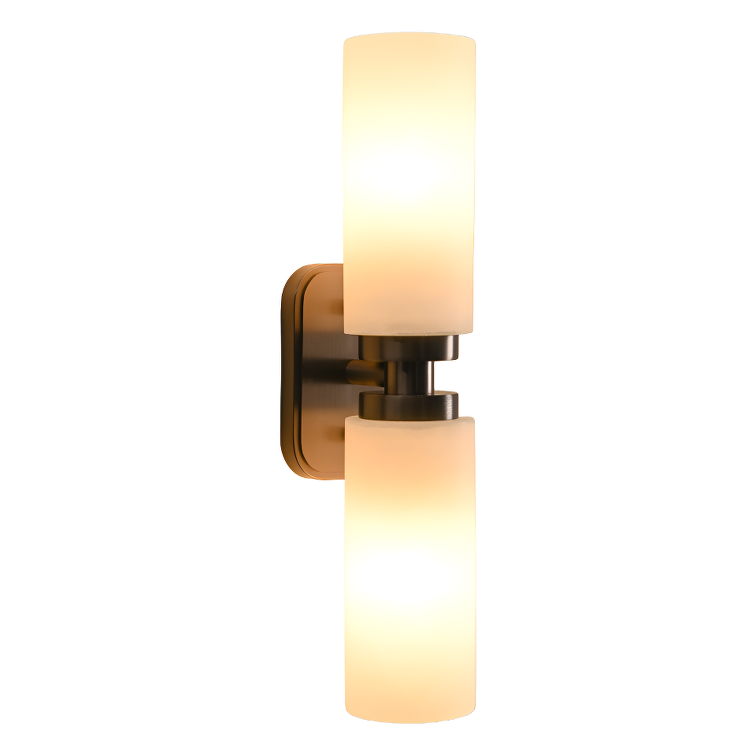 Revere Wall Light in Bronze & Alabaster Shades by Luxe Collection
