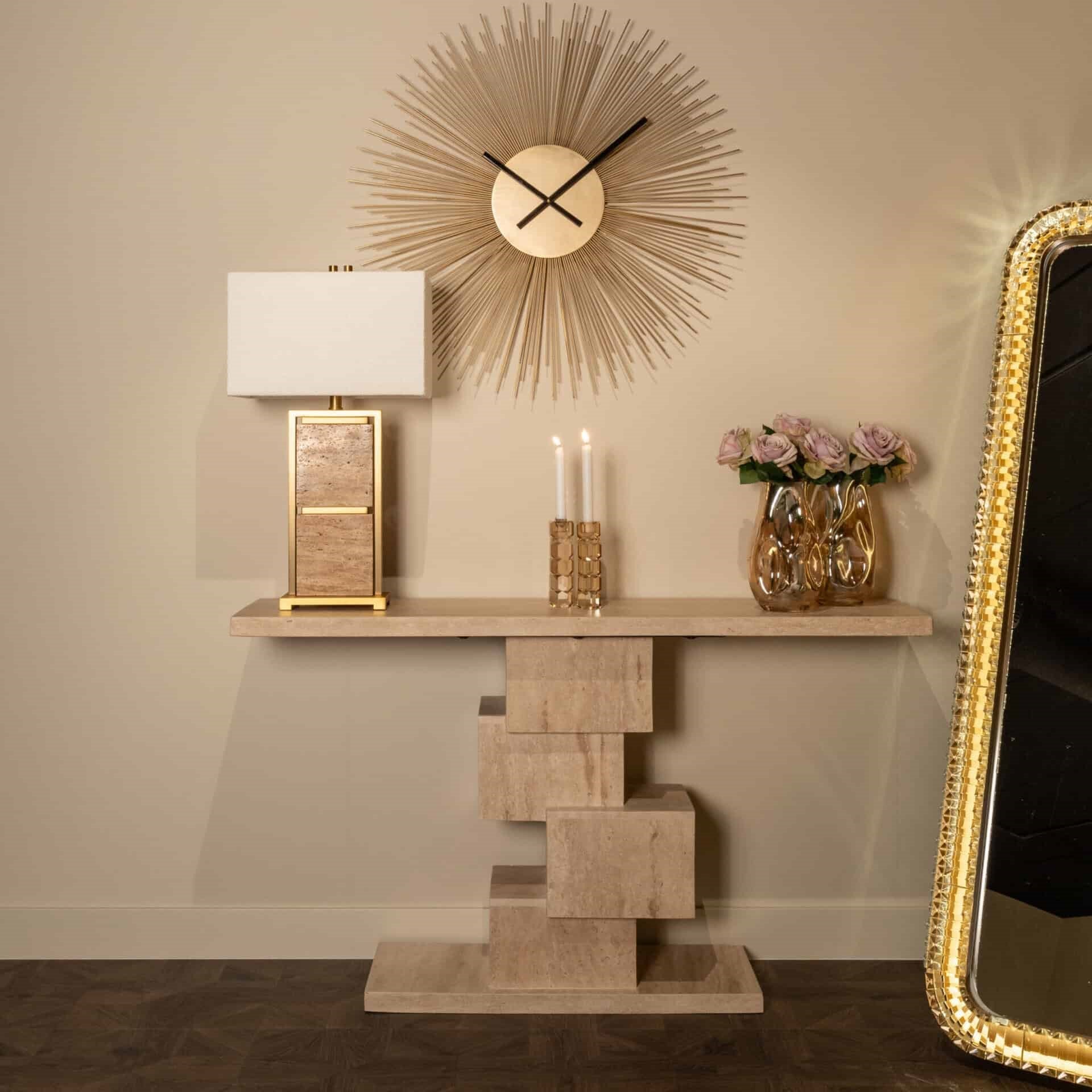 Kahlo Bronze Mirror Floor Illuminated Mirror by Richmond Interiors