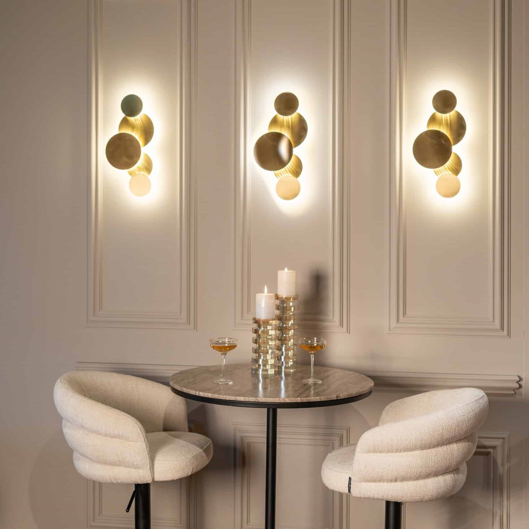 Colin Brushed Gold Wall Light by Richmond Interiors